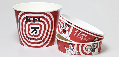 Large-diameter and deeper paper bowl formats